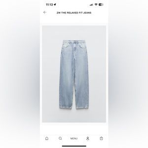 Zara the relaxed fit jean